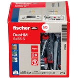 fischer Hohlraumdübel DuoHM 5x55 S TX 25 Stück, mit Panhead-Schraube