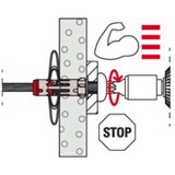 fischer Hohlraumdübel DuoHM 5x55 S TX 25 Stück, mit Panhead-Schraube