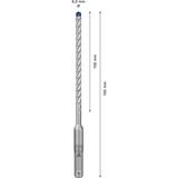 Bosch Expert Hammerbohrer SDS-plus-7X, Ø 6mm, 30 Stück Arbeitslänge 100mm