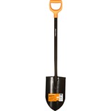 Fiskars Solid+ Spaten mit XL-Blatt schwarz/orange, 20,5cm