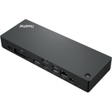 Lenovo ThinkPad Universal Thunderbolt 4 Smart Dock, Dockingstation schwarz/rot, HDMI, DisplayPort, USB, LAN, Power Delivery	