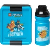 Room Copenhagen LEGO Lunch-Box Set Ninjago Classic blau/schwarz, 2-teilig, mit Trinkflasche