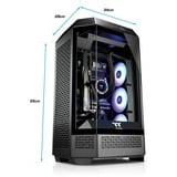 Thermaltake FTW Tower 300, Gaming-PC schwarz/transparent, Windows 11 Home 64-Bit