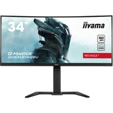 iiyama G-Master GCB3481WQSU-B1 Red Eagle, Gaming-Monitor 86.4 cm (34 Zoll), schwarz (matt), UWQHD, VA, Curved, USB-Hub, 180Hz Panel