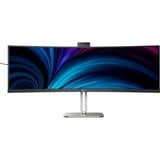 Philips 49B2U5900CH/00, LED-Monitor 124 cm (48.8 Zoll), schwarz/silber, DisplayPort, HDMI, Adaptive-Sync, USB-C, Curved, Webcam, HDR