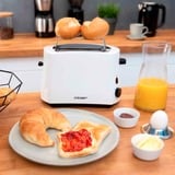 Cloer Toaster 331 weiß, 825 Watt, für 2 Scheiben Toast