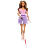 Mattel Barbie Fashionistas-Puppe Blinde Barbie im Rüschenrock 