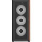 Aerocool D501A-G-BK-v2, Tower-Gehäuse schwarz/holz