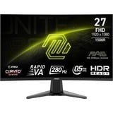 MSI MAG 276CXFDE, Gaming-Monitor 68.6 cm (27 Zoll), schwarz, FullHD, Rapid VA, Curved, HDMI, DP, 280Hz Panel