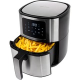 ProfiCook Heißluftfritteuse PC-FR 1239 H edelstahl/schwarz, 1.400 Watt, Korb 5,5 Liter