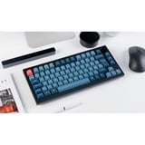 Keychron V1 Max, Gaming-Tastatur schwarz/blaugrau, DE-Layout, Gateron Jupiter Brown, Hot-Swap, RGB