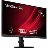 ViewSonic VG2709U-2K, LED-Monitor 69 cm (27 Zoll), schwarz (matt), QHD, IPS, USB Hub, USB-C, RJ45, 100Hz Panel