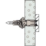 fischer Universaldübel UX 8x50 WH hellgrau, 25 Stück, mit Winkelhaken