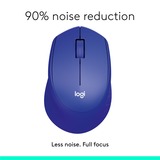 Logitech M330 Silent Plus, Maus blau