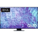 SAMSUNG GQ-55Q80C, QLED-Fernseher 138 cm (55 Zoll), silber, UltraHD/4K, SmartTV, WLAN, Bluetooth, HDR, FreeSync, 100Hz Panel