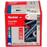 fischer Hohlraumdübel DuoHM 6x55 S TX 25 Stück, mit Panhead-Schraube