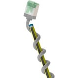 goobay Ultraflexibles Cat.8.1 Patchkabel slim, U/FTP grau, 1 Meter, extrakurze Stecker