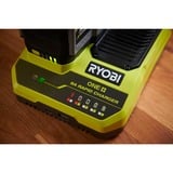 Ryobi 18 V ONE+ Akku-Schnellladegerät RC18180 grün/grau, Ladestrom 8,0A