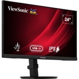 ViewSonic VG2409-MHDU-2, LED-Monitor 61 cm (24 Zoll), schwarz, FullHD, IPS, USB-C Hub, 100Hz Panel