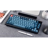 Keychron V1 Max, Gaming-Tastatur schwarz/blaugrau, DE-Layout, Gateron Jupiter Banana, Hot-Swap, RGB