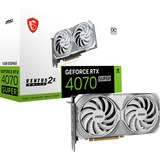 MSI GeForce RTX 4070 SUPER 12G VENTUS 2X WHITE OC, Grafikkarte DLSS 3, 3x DisplayPort, 1x HDMI 2.1