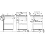 Neff T18BD3AN0, Autarkes Kochfeld schwarz/edelstahl, mit integriertem Dunstabzug