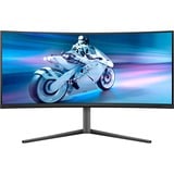 Philips Evnia 34M2C6500, Gaming-Monitor 86.36 cm (34 Zoll), anthrazit, OLED, HDMI, DisplayPort, HDR, Curved, Ambiglow, 175Hz Panel