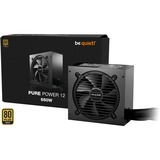 be quiet! Pure Power 12 650W, PC-Netzteil schwarz, 1x 12-Pin High Power GPU, 2x PCIe, 650 Watt