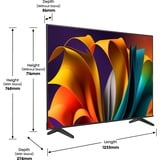 Hisense 55E6NT, LED-Fernseher 139 cm (55 Zoll), schwarz, UltraHD/4K, HDR, Triple Tuner