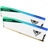 Patriot DIMM 32 GB DDR5-6200 (2x 16 GB) Dual-Kit, Arbeitsspeicher weiß, PVER532G62C42KW, Viper Elite 5 RGB, INTEL XMP, AMD EXPO