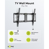 goobay TV-Wandhalterung Pro TILT (L) schwarz, für 94 - 178cm (37" - 70") Fernseher