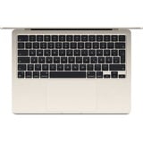 Apple MacBook Air 34,5 cm (13,6"), Notebook champagner, Apple M3, Apple M3 8-Core GPU, 16 GB, 512 GB SSD, Polarstern, M3, 8-Core GPU, macOS, Deutsch