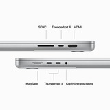 Apple MacBook Pro (16") 2023 CTO, Notebook silber, M3 Max 40-Core GPU, MacOS, Deutsch, 41.1 cm (16.2 Zoll) & 120 Hz Display, 2 TB SSD