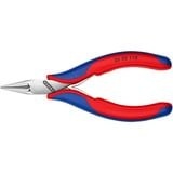 KNIPEX Elektronikzangen-Set, 7-teilig rot/blau, inkl. Präzisionspinzette