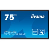 iiyama ProLite TE7514MIS-B2AG, Public Display schwarz (matt), UltraHD/4K, Touchscreen, HDMI, DP, USB-C