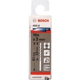 Bosch Metallbohrer HSS-G, Ø 3mm 10 Stück, Arbeitslänge 33mm