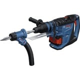 Bosch Staubabsaugung GDE max Professional, Staubsauger-Aufsatz blau, mit Adapter für Stockerplatten