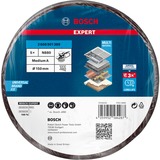 Bosch Expert Vliesscheibe N880 Medium, Ø 150mm, Schleifblatt schwarz, 5 Stück, für Exzenterschleifer