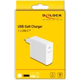 DeLOCK USB GaN Ladegerät 1x USB-C, 140 Watt weiß, PD 3.1