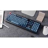 Keychron V6 Max, Gaming-Tastatur schwarz/blaugrau, DE-Layout, Gateron Jupiter Brown, Hot-Swap, RGB