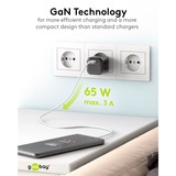 goobay USB-C Schnellladegerät Nano, PD, GaN, 65 Watt schwarz, 1x USB-C, Power Delivery 3.0