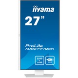 iiyama ProLite XUB2797QSN-W1, LED-Monitor 68.5 cm (27 Zoll), weiß (matt), WQHD, IPS, Adaptive Sync, USB-C Dock, RJ 45, 100Hz Panel