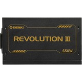 Enermax REVOLUTION III 650W, PC-Netzteil 1x 12-Pin High Power GPU, 2x PCIe Kabelmanagement, 650 Watt