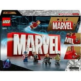 LEGO 76313 Marvel Logo & Minifiguren, Konstruktionsspielzeug 