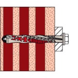 fischer Langschaftdübel DuoXpand 10x80 FUS hellgrau/rot, 50 Stück