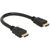 DeLOCK Kabel High Speed HDMI mit Ethernet Stecker > Stecker 4K schwarz, 25cm