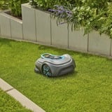 GARDENA Mähroboter smart SILENO free 1.200m² Set grau/türkis, Li-Ionen Akku, mit smart Gateway, LONA-Technologie