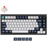 Keychron Q1 Max, Gaming-Tastatur schwarz/mehrfarbig, DE-Layout, Gateron Jupiter Red, Hot-Swap, Aluminiumrahmen, RGB