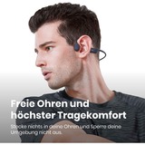 Shokz OpenRun, Kopfhörer schwarz, Kosmisches Schwarz, Bluetooth, Laden über USB-C