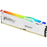 Kingston FURY DIMM 16 GB DDR5-6000  , Arbeitsspeicher weiß, KF560C40BWA-16, Renegade RGB, INTEL XMP